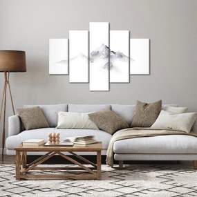 Obraz - Atramentová maľba hôr (150x105 cm)