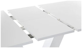 Lesklý rozkladací jedálenský stôl s prídavnou doskou 90x140 cm Aaron – Støraa
