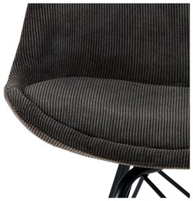 Tmavosivá jedálenská stolička Eris - Actona