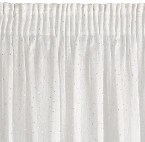 ZÁCLONA NA PÁSKE SIBEL 300X150 CM BIELA
