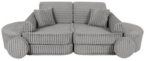 MeowBaby® Churros detská pohovka Max, Moon Dust Grey