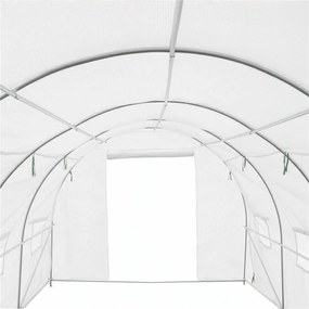 Springos Záhradný skleník / fóliovník 4 × 2,5 × 2 m GT0009 UV-4, 140 g/m²