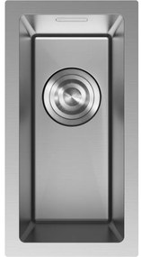 Mexen Trixo, 1-komorový nerezový drez 230 x 440 mm, brúsená oceľ, 6411221000-01