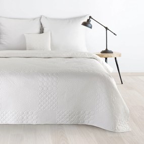 Prehoz na posteľ D91 BONI 5 220X240 cm, biela