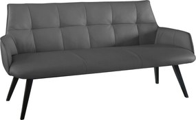 XXXLutz LAVICA, drevo, koža, 160/89,5/64 cm Novel - Lavice - 002315000510