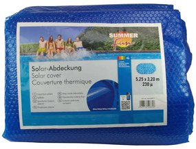 Summer Fun Letná solárna plachta na bazén, oválna 525x320cm, PE, modrá 428937