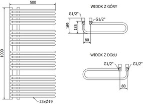 Mexen Amor, elektrické vykurovacie teleso 1000x500 mm + vykurovacia tyč 900 W, čierna, W120-1000-500-2900-70