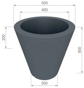 Biely kvetináč OVO s osvetlením