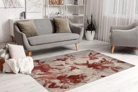 Koberec FUSION 8259 krémový / bordový