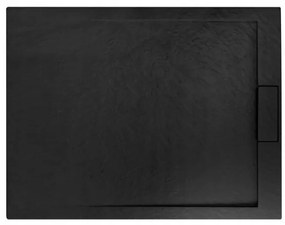 Rea Grand Black, obdĺžniková sprchová vanička 100x80x3,5 cm, REA-K4593