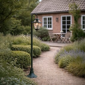 Klasická vonkajšia lampa tmavozelená 135 cm IP44 - Berta