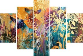 Obraz - Abstraktná maľba prírody (150x105 cm)