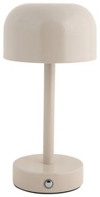 Krémová LED stolová lampa s kovovým tienidlom (výška 24,5 cm) James – Leitmotiv