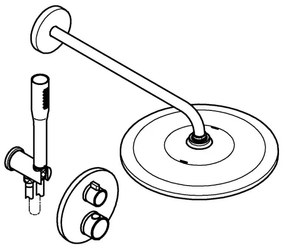 GROHE 34880000 - Podomietková statická sprchová batéria GROHTHERM SMARTCONTROL chróm