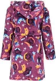 Detský / dievčenský coral fleece župan s kapucňou Tlapková patrola - Paw Patrol, EU 98 Fialová