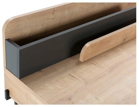 Pracovný stôl z dubového dreva so sekretárom 60x113 cm Lila – Marckeric