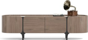 TV stolek Sileno 200 cm ořech/černý