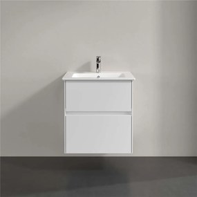 VILLEROY &amp; BOCH Collaro závesná skrinka pod umývadlo, 2 zásuvky, 561 x 480 x 610 mm, Glossy White, C14200DH
