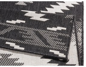 Čierno-krémový vonkajší koberec NORTHRUGS Malibu, 230 x 160 cm
