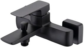 Vaňová batéria SAT Brevis bez sprchového setu 150 mm čierna matná SATBSBRE222C