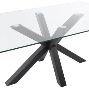 Stôl madie 180 x 100 cm čierny MUZZA