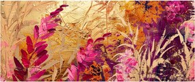 Obraz - Abstraktná maľba kvetov II. (120x50 cm)