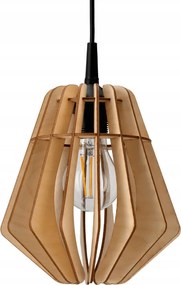 LED DREVENÝ STROPNÝ ZÁVESNÝ LUSTER Nastaviteľný Vysokokvalitný E27