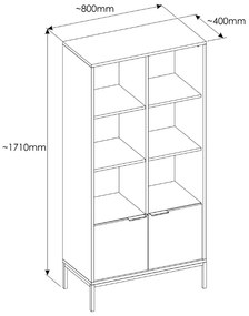 Knižnica AUSTIN čierna