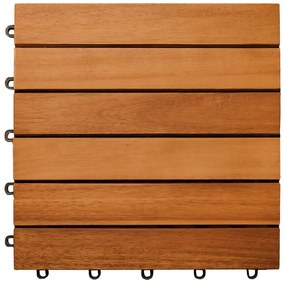 InternetovaZahrada Drevené dlaždice – sada 11ks, 30×30 cm
