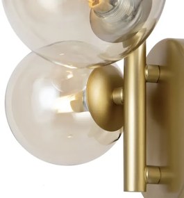 Maytoni MOD545WL-03G - Nástenné svietidlo DALLAS 3xG9/28W/230V mosadz