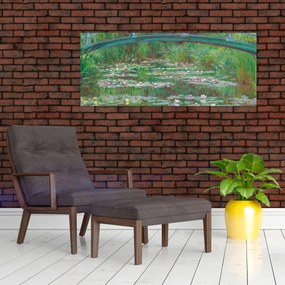 Obraz - Claude Monet, The Japanese Footbridge, reprodukcia (120x50 cm)