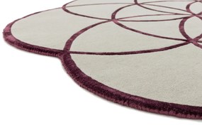 Asiatic London koberce AKCIA: 200x200 kvietok cm Ručne všívaný kusový koberec Lotus Purple - 200x200 kvietok cm