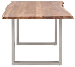furniture-nabytek.cz - Masívny jedálenský stôl Bullwer Acacia z akácie, lakovaný, hnedý – 140×90 cm