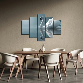 Obraz - Biela labuť (150x105 cm)