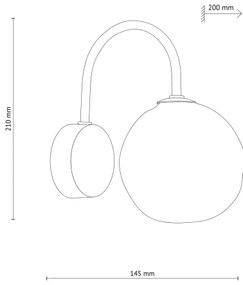 Nástenné svietidlo LAVA 1xG9/8W/230V bronzová/dymová béžová