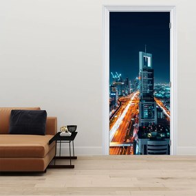 Fototapeta na dvere - Dubajská noc (95x205cm)