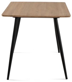 Noela Jedálenský stôl prírodný dekor s čiernou podnožou VILIS 120