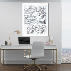 Gario Obraz na plátne Náčrt prítomnosti superhrdinu - Saqman Rozmery: 40 x 60 cm