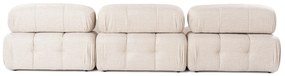 Doblo 3-sedačka s taštičkou ( L1-O1-1R-Pouffe) - svetlohnedá