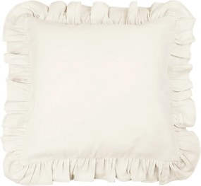 Vankúš s volánikmi vanilka 45cm