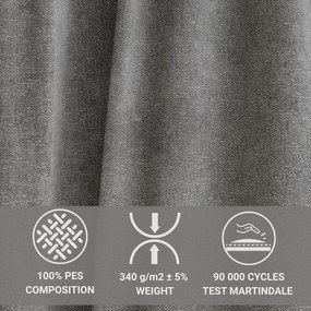 Sivá ženilková rozkladacia/s úložným priestorom rohová pohovka (ľavý roh/s leňoškou) Maze – Maison de Rêve