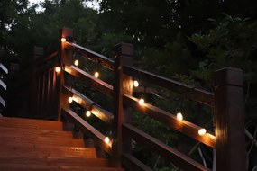 TRENDIE Záhradná svetelná girlanda 20 LED teplá biela E27 20m