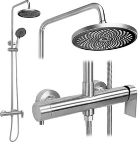 Rea Hunter, sprchový set, brúsená oceľ, REA-P8928