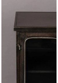 Čierna kovová vitrína 60x100x35 cm Denza – Dutchbone