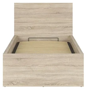 Jednolôžková posteľ 90 cm BRW Tetrix 15 (dub sonoma) (s roštom) (s úl. priestorom). Vlastná spoľahlivá doprava až k Vám domov. 1098500
