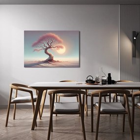 Obraz mystický strom života pri západe slnka