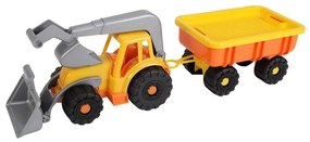 Androni Traktorový nakladač s vlekom Power Worker - dĺžka 58 cm oranžový