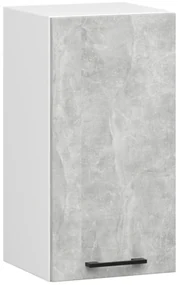 Kuchyňská závěsná skříňka Olivie W 40 cm bílá/beton