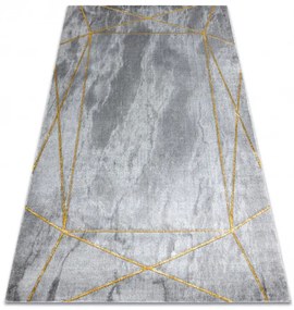 Dywany Łuszczów Kusový koberec Emerald 1022 grey and gold - 140x190 cm