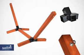 TRENDIE Stojan na hojdaciu sieť s nosnosťou 350 kg - impregnovaný